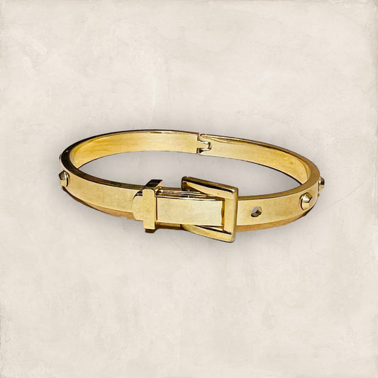 Belt Stainless Steel Gold Bangle