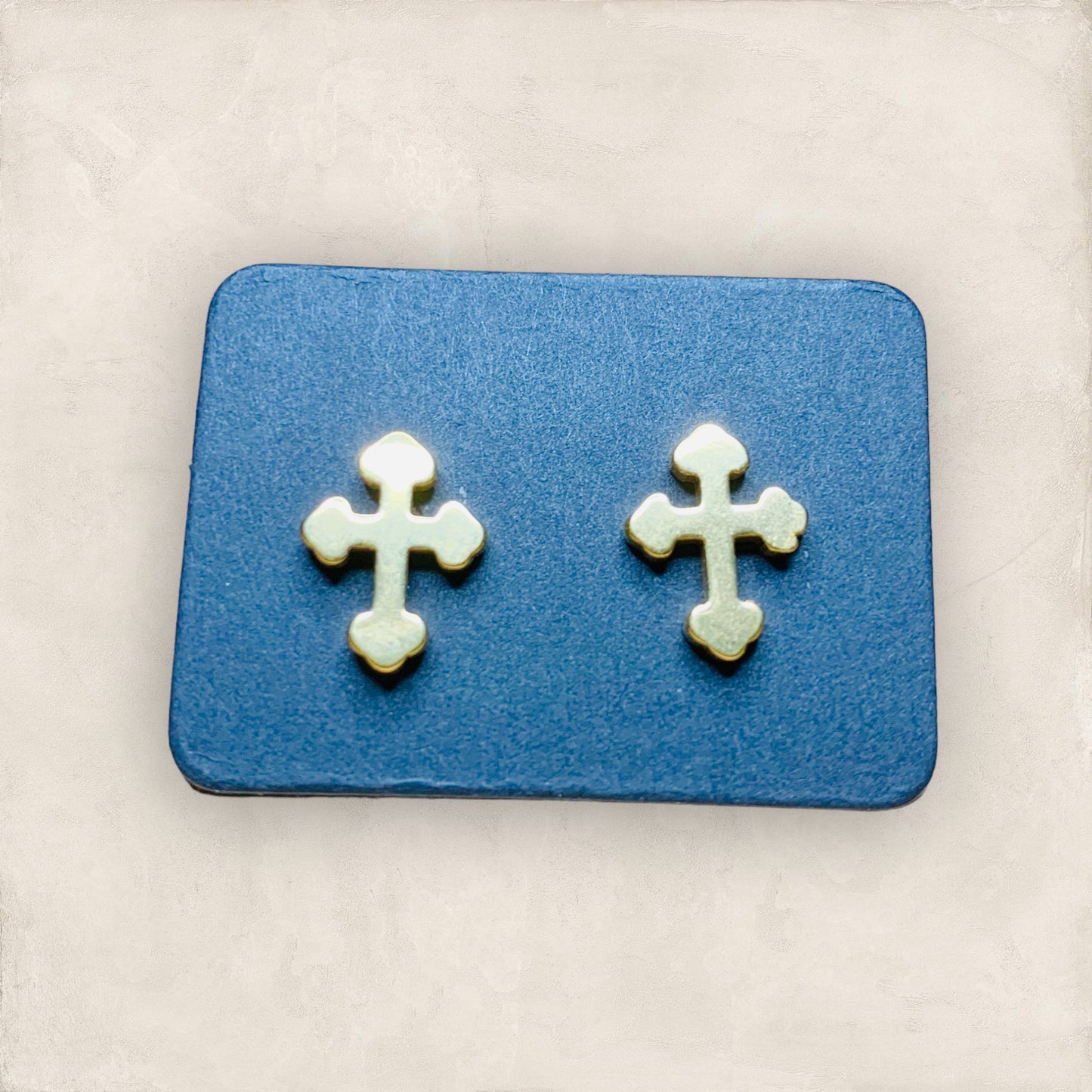 Stainless Steel Cross Earring Stud