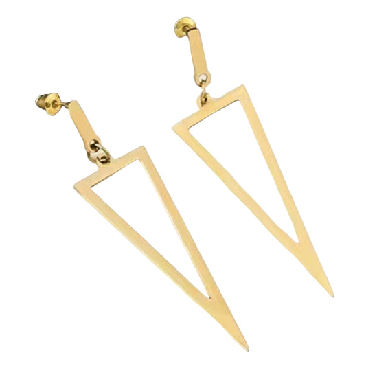 Stainless Steel Triangle Earrings