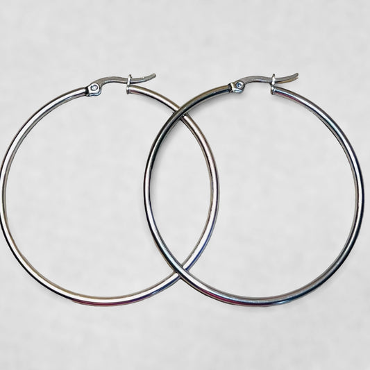 Stainless Steel Hoop Earrings